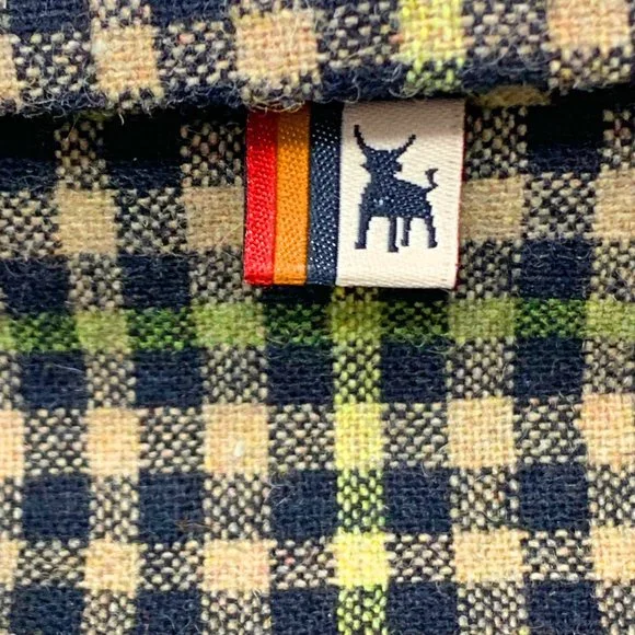 La MINIATURA Black‎ Tan Green Check Single Breast Blazer
